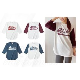 【BLiTZ】ベースボール7分Tシャツ